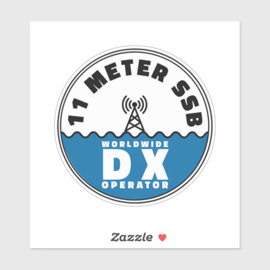 11 meter SSB CB-radio DX Sticker (Vel)