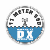 11 meter SSB CB-radio DX Sticker (Voorkant)