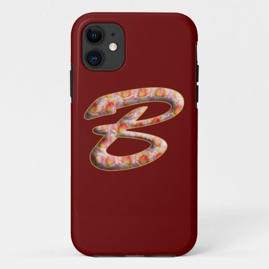 11 Monogramme B en Motif Iphone 5 coque (Dos)
