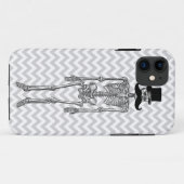 11 Moustache humoristique sur le coque iphone gris (Dos (Horizontal))