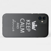 11 Ombre Keep Calm iPhone 5 Coque-Mate Coque (noir) (Dos (Horizontal))