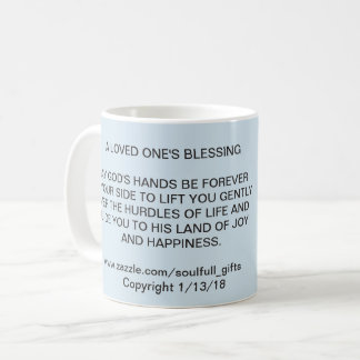 11 onces. TASSE de CAFÉ avec "AIMÉ SA BÉNÉDICTION