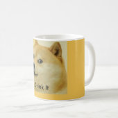 11 onces. Tasse de café de Meme de doge (Devant droit)