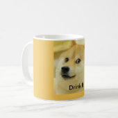 11 onces. Tasse de café de Meme de doge (Devant gauche)