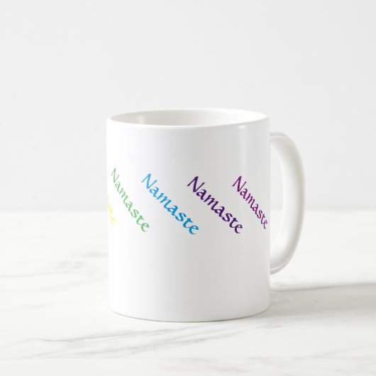 11 onces. Tasse de Namaste (Devant droit)