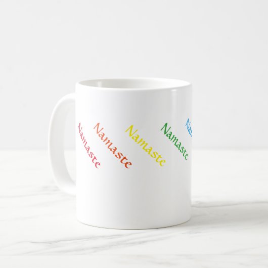 11 onces. Tasse de Namaste (Devant gauche)