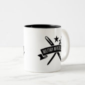 11 oz. basis-uitgifte MWG-mok Tweekleurige Koffiemok (Voorkant rechts)
