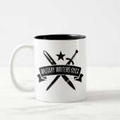 11 oz. basis-uitgifte MWG-mok Tweekleurige Koffiemok (Links)