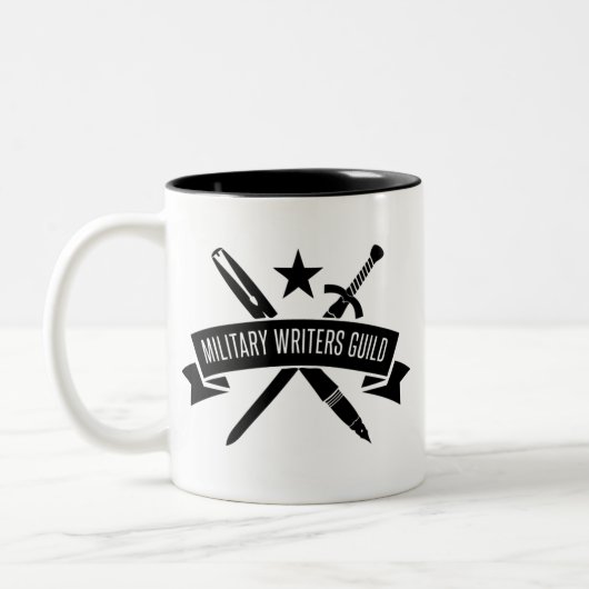 11 oz. basis-uitgifte MWG-mok Tweekleurige Koffiemok (Links)