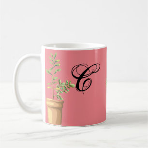 11 Oz. Café Mug Bohemian Cactus Succulents Desse
