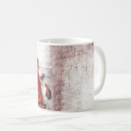 11 Oz. Café Mug Pays Bois Clé de mon coeur Rus (Devant droit)