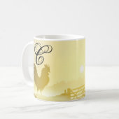 11 Oz. Café Mug Sunny Matin Farm Pays Rusti (Devant gauche)