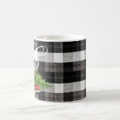  11 Oz. Café Mug XMAS Camion Baffalo Plaid Christa (Centre)
