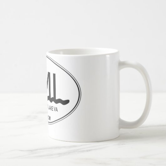 11 oz Ceramic Coffee Mok Smith Mountain Lake VA (Rechts)