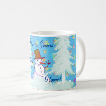 11 Oz. Coffee Fun Snowman Hot Drink Latte Mok