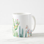  11 Oz. Coffee Mug Boho Llama Cactus bohème Désert (Devant droit)