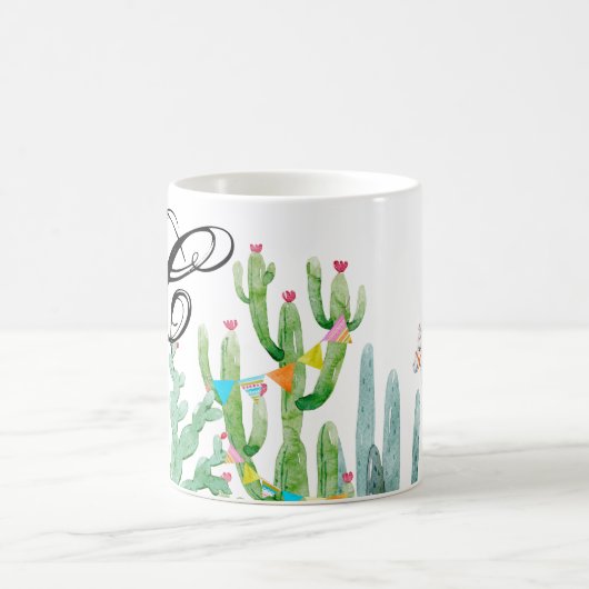  11 Oz. Coffee Mug Boho Llama Cactus bohème Désert (Centre)