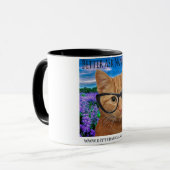 11 oz de tasse blanche à l'intérieur noir, mieux v (Devant gauche)