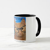 11 oz de tasse blanche à l'intérieur noir, mieux v (Devant droit)