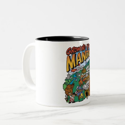 11 oz. Grandir en Mug Mandan (Devant gauche)