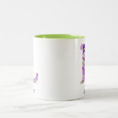 11 oz Lavande Purple Mug de café monogramme (Centre)