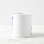 11 oz Lavande Purple Mug de café monogramme (Centre)