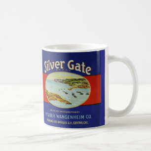 11 oz. mok met zalm kan kunstwerk etiketteren