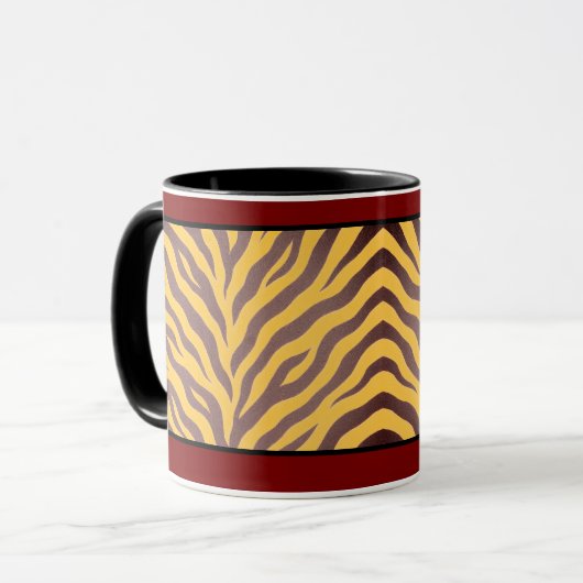  11 OZ. MUG CAFÉ - "IMPRIMER ZULU" (Devant gauche)