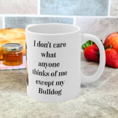 11 oz Mug de Chien Amusant Noir Français