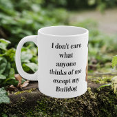 11 oz Mug de Chien Amusant Noir Français