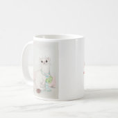 11 oz Mug de reconnaissance du Weasel hivernal (Devant gauche)