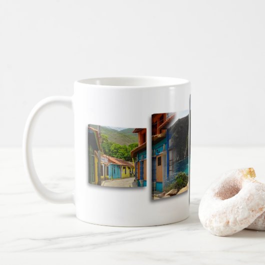 11 Oz Mug Gift for Those Who Love Venezuela (Avec donut)