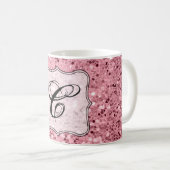 11 Oz. Parties scintillant or Rose de café Mug (Devant droit)
