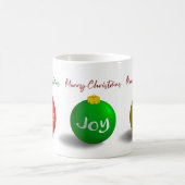 11 oz Rouge, Vert, Mug ornement or (Centre)