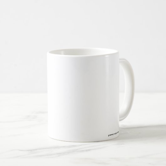11 oz white Mug (Devant droit)