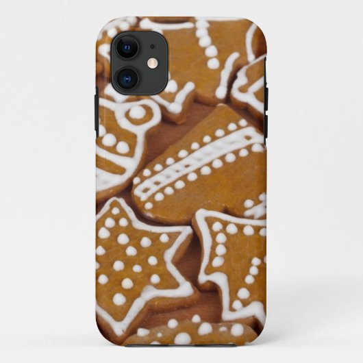 11 Pain d'épices Noël Cookies Design coque iphone (Dos)