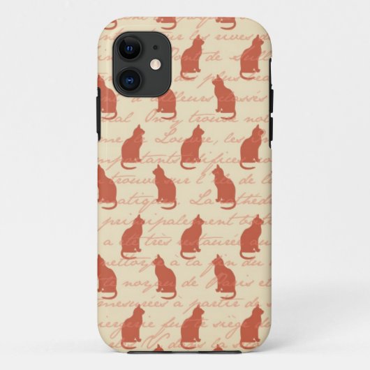 11 Paris coque iphone de chats français (Dos)