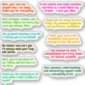 11 PCS - Stickers de message pour les mamans (Cita (Devant)