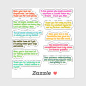 11 PCS - Stickers de message pour les mamans (Cita (Feuille)