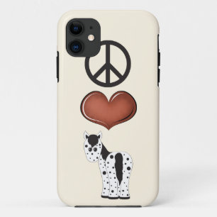 11 Peace Love Appaloosa Horse iPhone 5 Coque