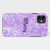 11 Personnalisé violet ornemental iPhone 5 Coque (Dos (Horizontal))