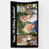 11 Photo Collage heureux anniversaire bannière pho (Vertical)