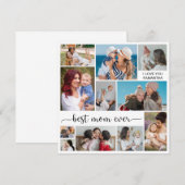 11 Photo Collage Meilleure Maman Carte de voeux (Devant / Derrière)