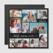 11 Photo Collage Meilleure Maman Carte magnétique (Devant / Derrière)