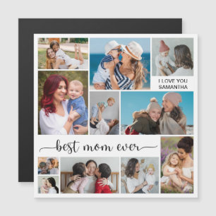 11 Photo Collage Meilleure Maman Carte magnétique