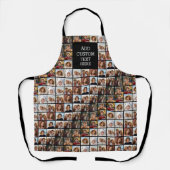 11 Photo Collage Patroon - Aangepast monogram Schort (Voorkant)