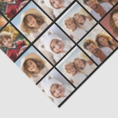 11 Photo Collage Patroon - Aangepast monogram Tissuepapier (Detail)