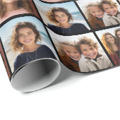 11 Photo Collage Pattern - Aangepast raster Cadeaupapier (Rol Hoek)
