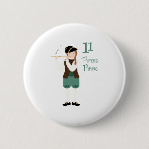 11 Pijnleidingen Ronde Button 5,7 Cm