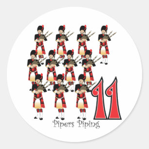 11 Pijnleidingen Ronde Sticker